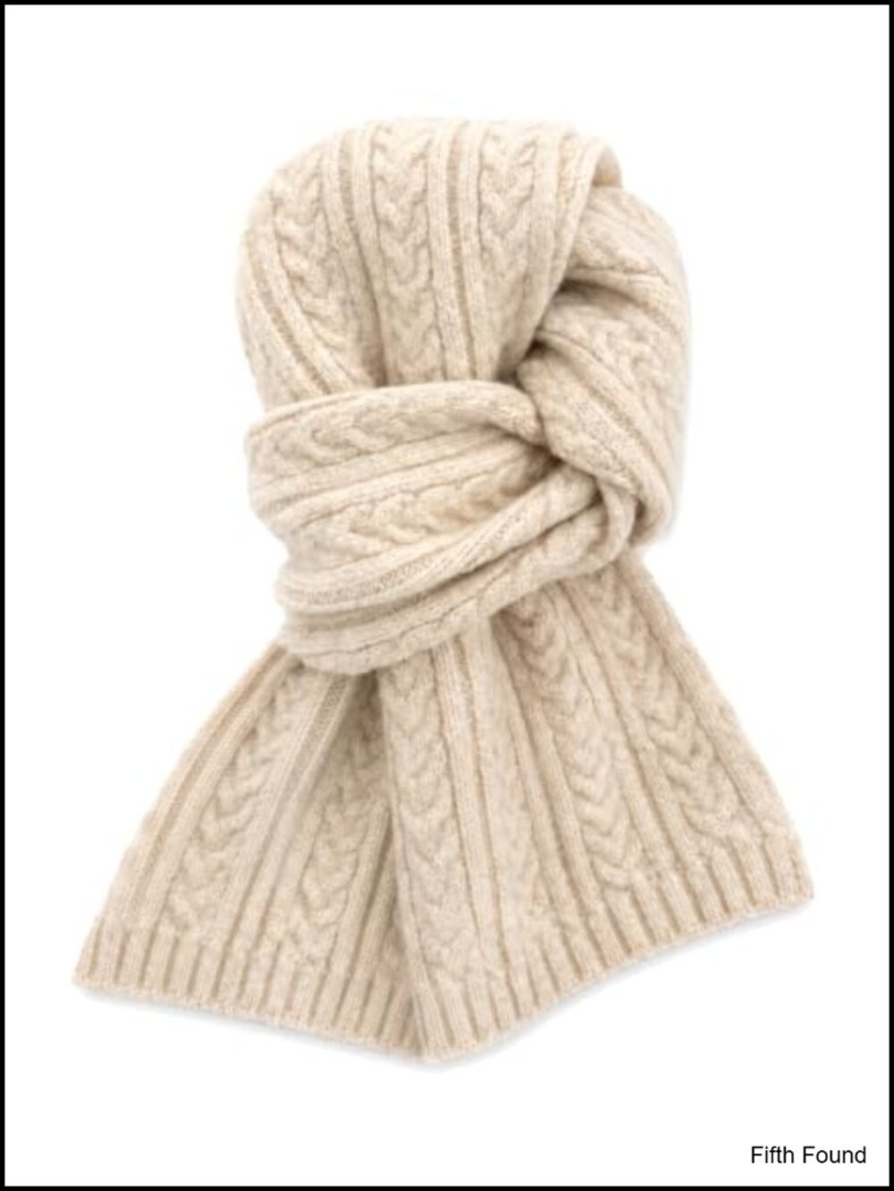 Wool Blend Cable Knit Scarf Chunky Neck Warmer Cold Weather Unisex
